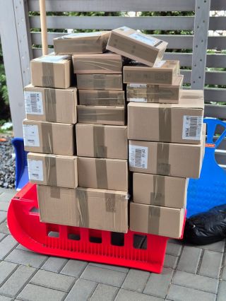 I takto máme připravené balíčky pro kurýra 😀😀❄️